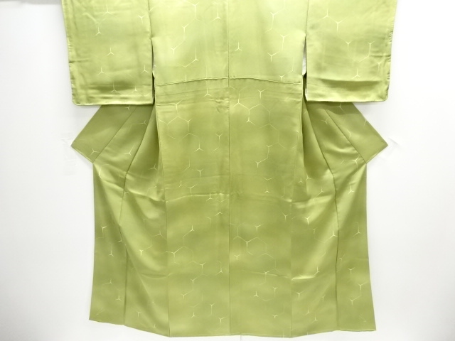 未使用品　破れ亀甲模様暈し小紋着物